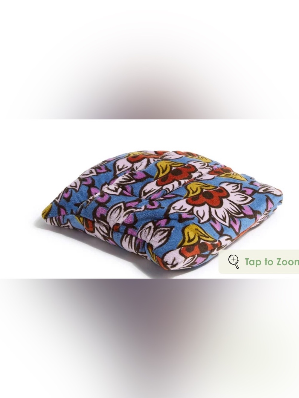 Vera Bradley Fleece Travel Blanket (Scaevola Fan Blue)